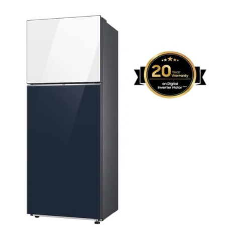 Réfrigérateur Samsung Bespoke RT42 - 415L - Bleu Blanc - RT42CB66448AEL