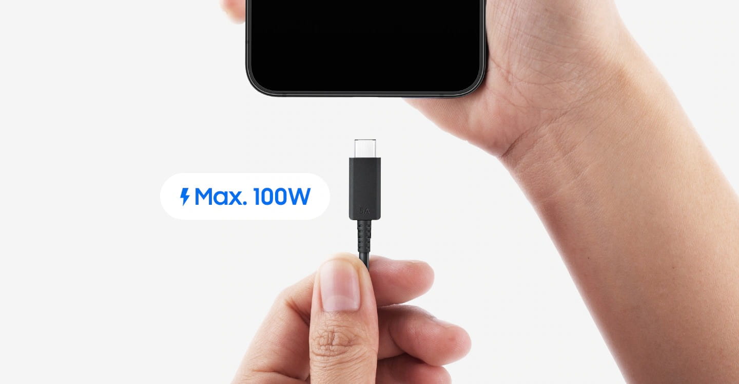 Cable Chargeur Samsung USB-C vers USB-C 5A (1.8m) fiche technique