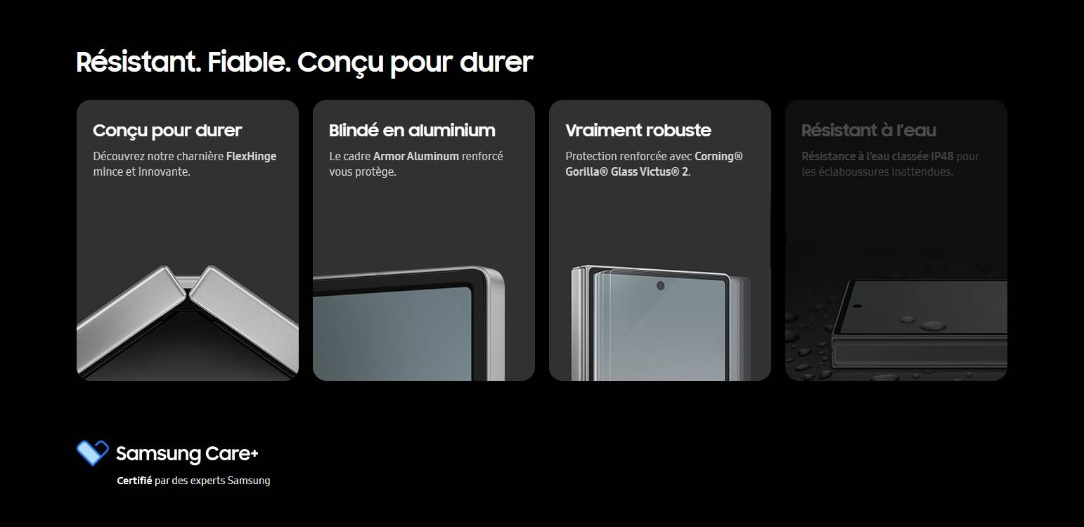 Samsung Galaxy Z Fold6 fiche technique
