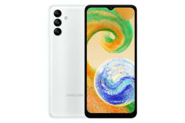 smartphone galaxy a04s couleur blanc
